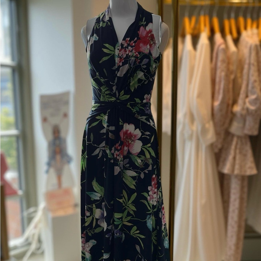 Chaps Floral Sleeveless Dress - Picture 8 of 9